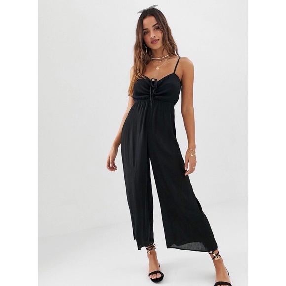 ASOS Pants - NWT Black Cami Jumpsuit with Tie Front Design
